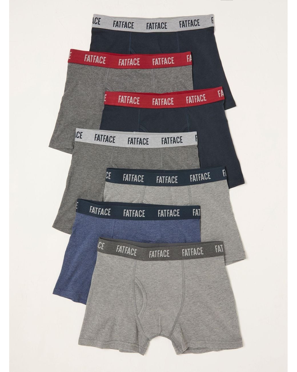 FatFace Multicolor 7 Pack Classic Boxers for men
