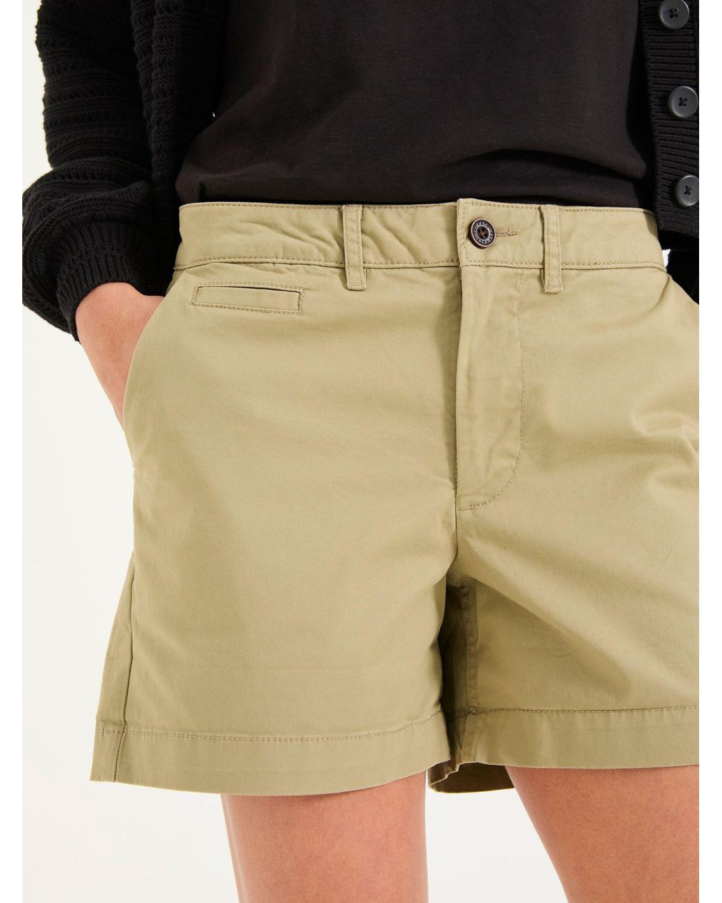FatFace Black Padstow Chino Shorts