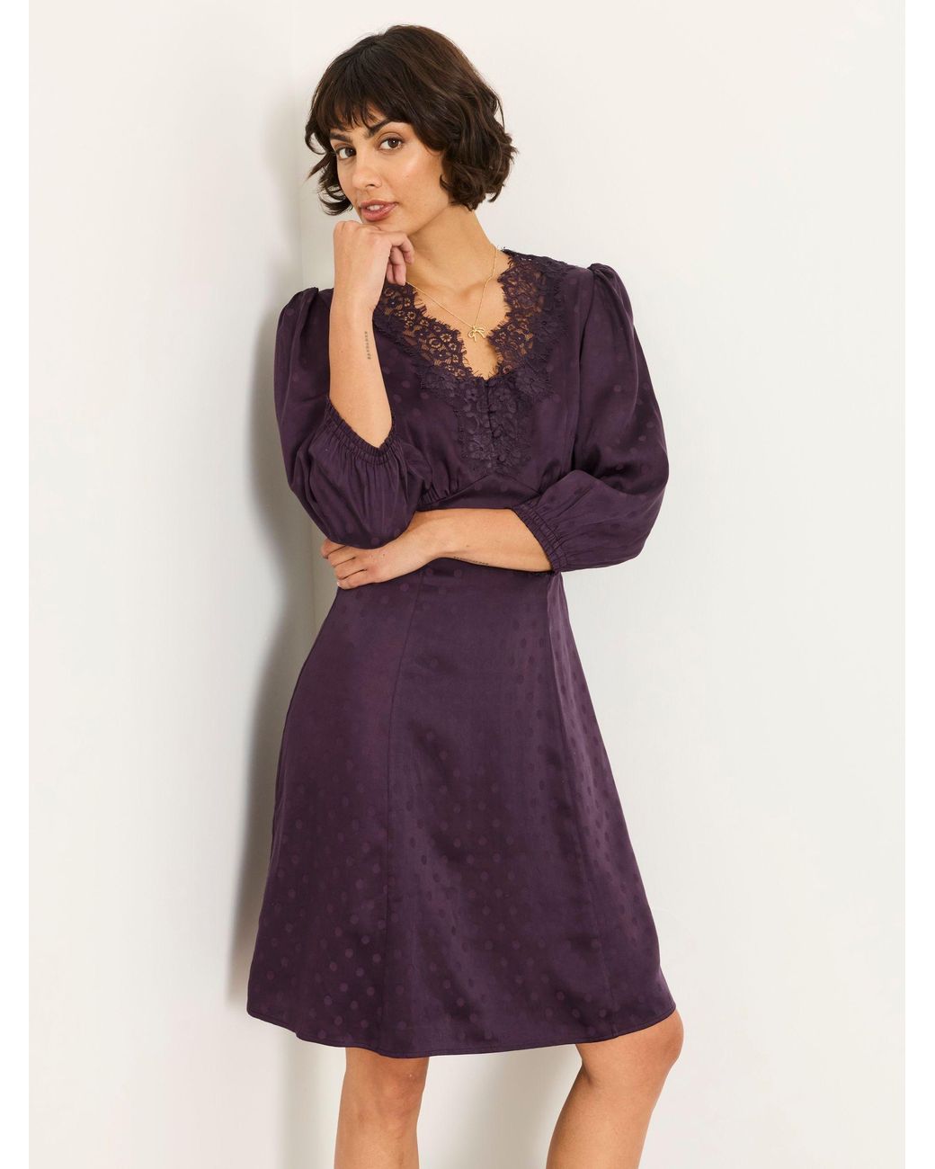 FatFace Purple Libby Dress