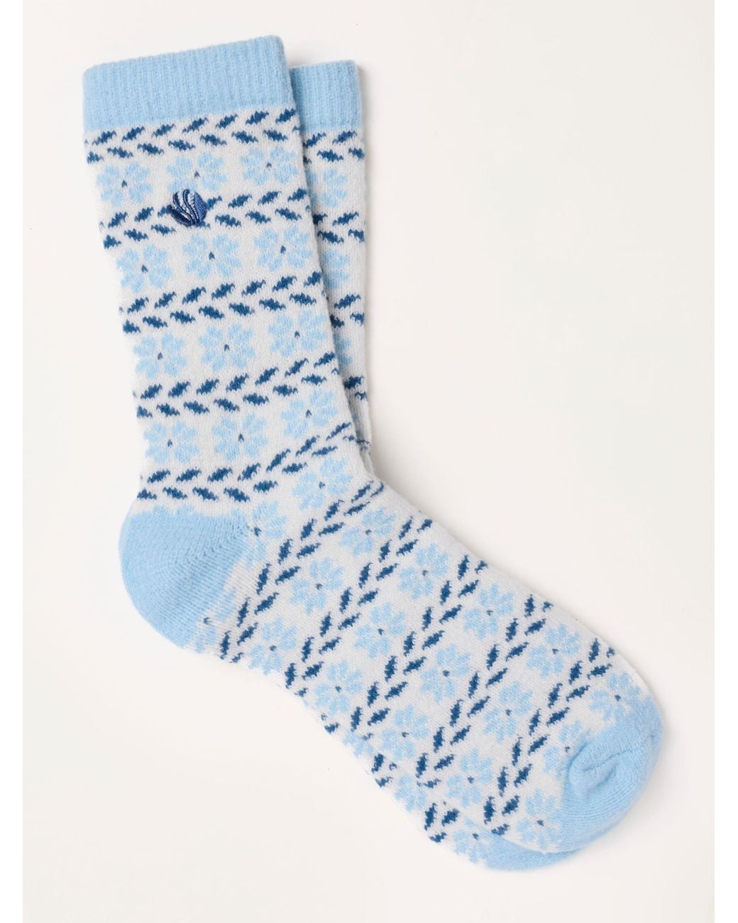FatFace Blue Fatface Fairisle Socks