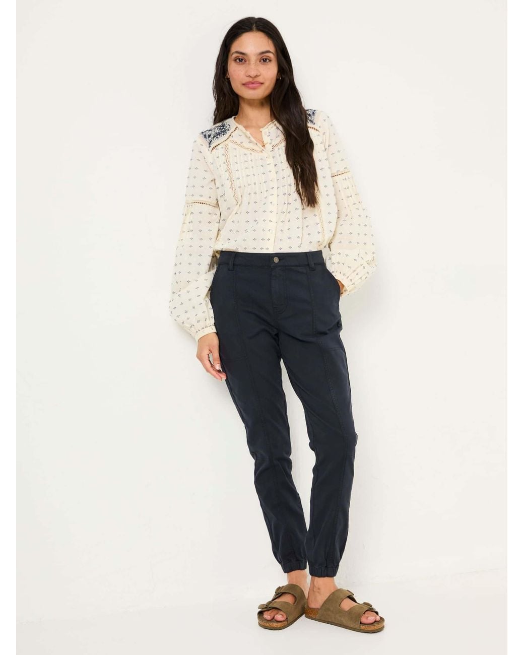 FatFace Blue Boston Cargo Trousers