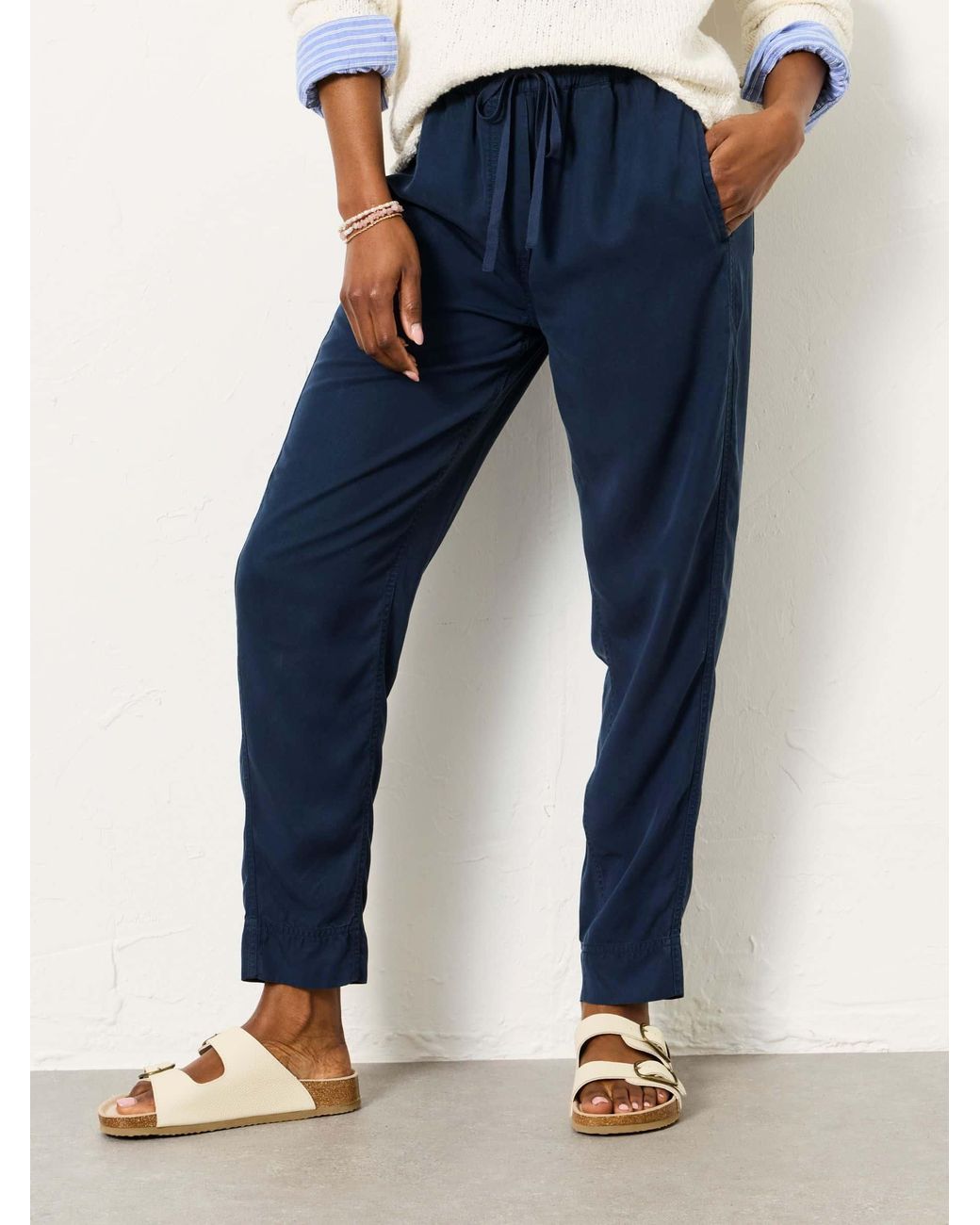FatFace Blue Charlie Tapered Trousers