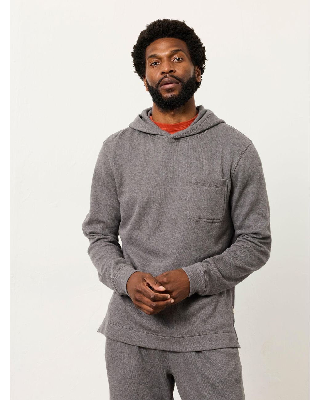 FatFace Gray Weston Lounge Hoodie for men