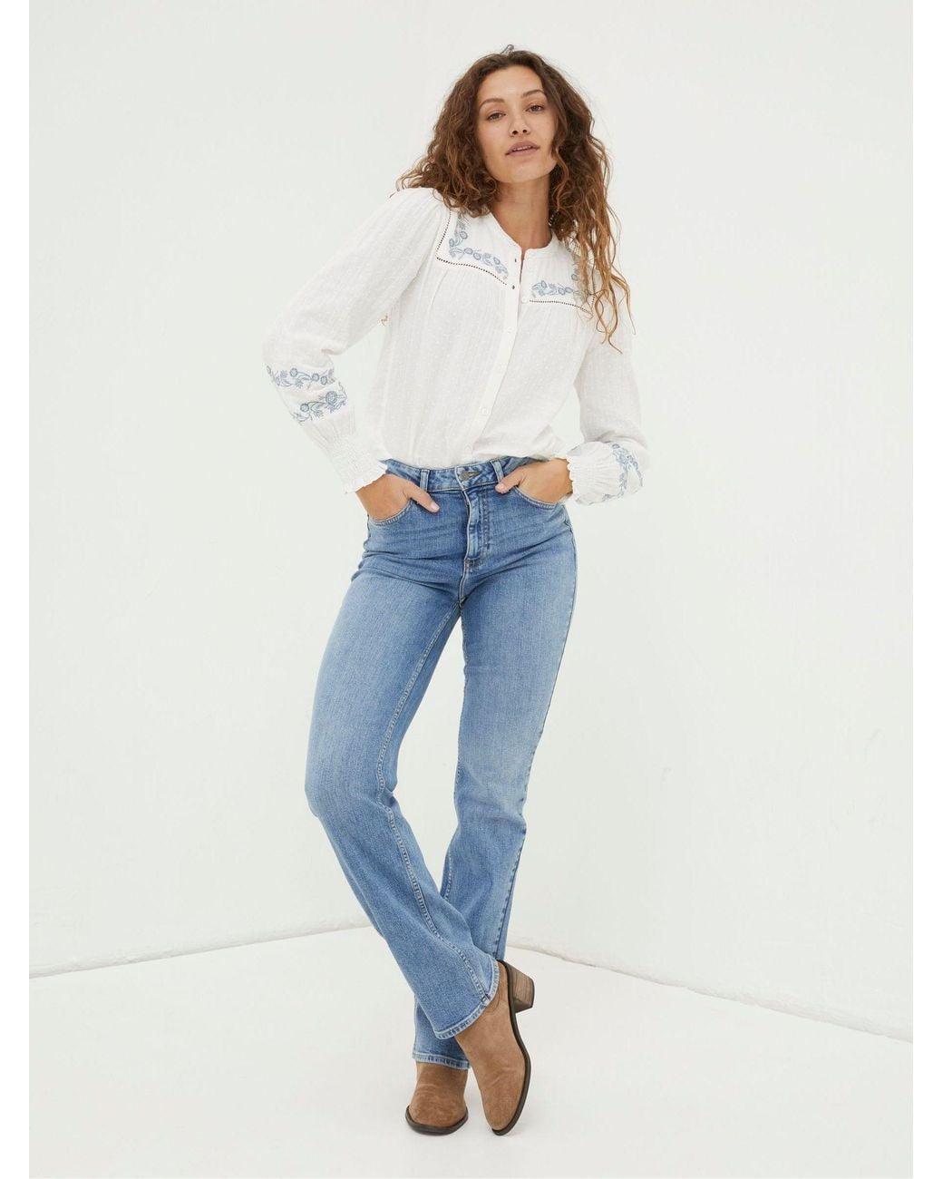 FatFace Blue Brooke Bootcut Jeans