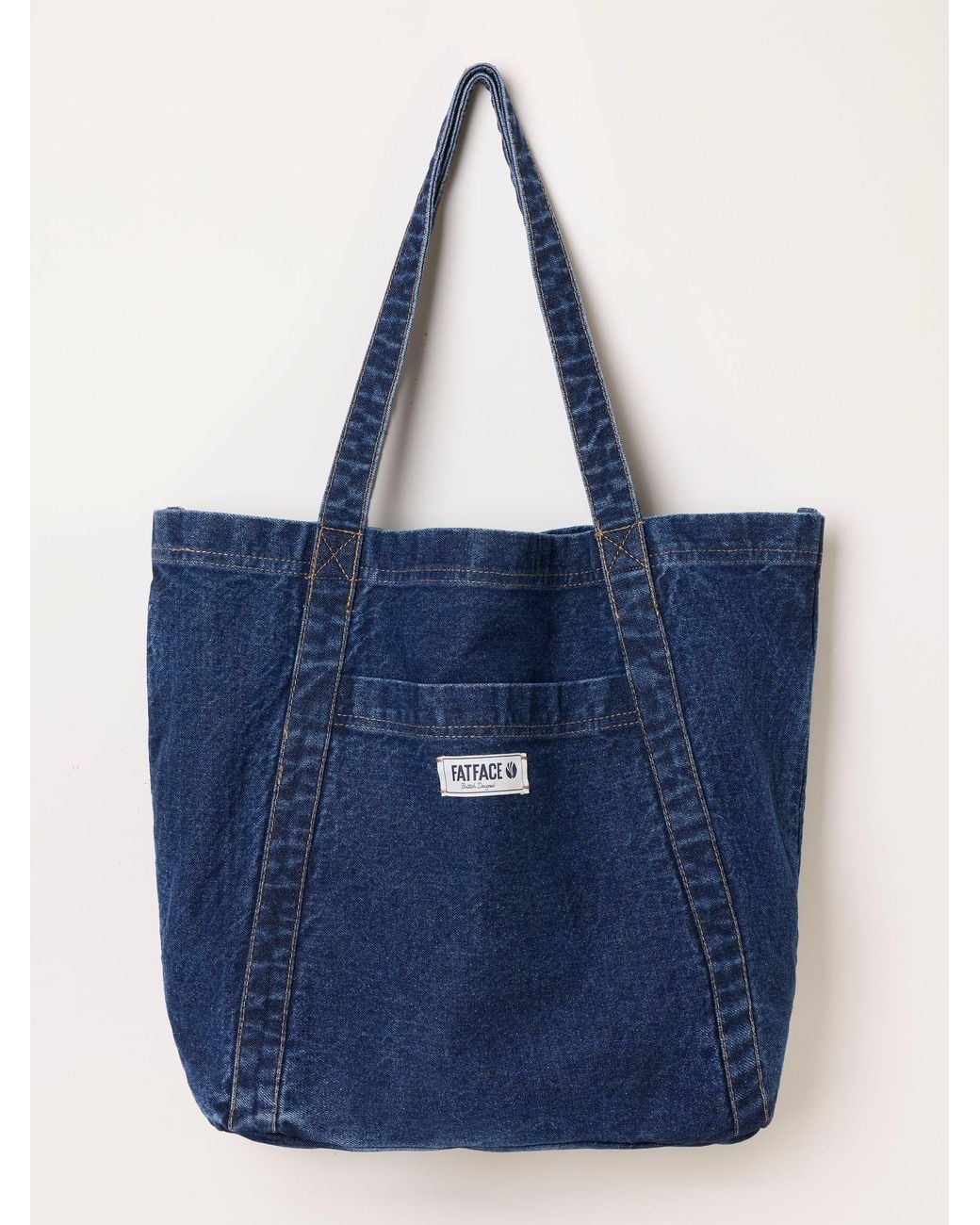FatFace Blue Fatface Astrid Denim Dark Denim Tote Bag