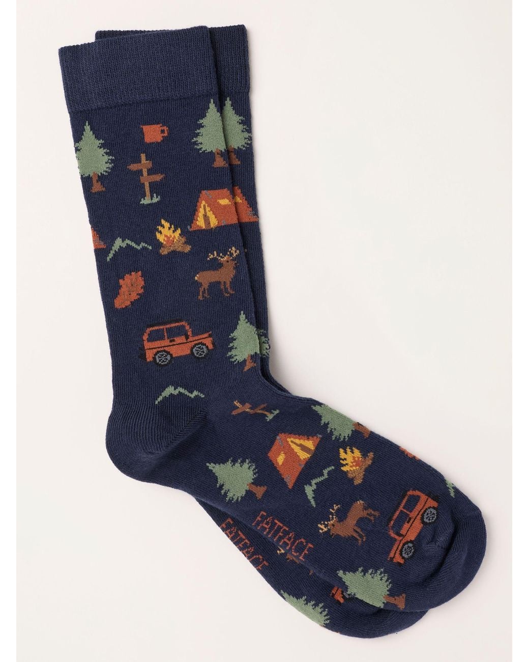 FatFace Blue Fatface Camping Socks for men