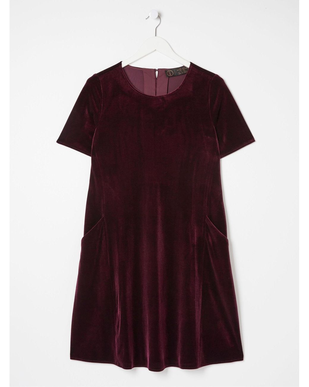 FatFace Purple Simone Velvet Dress
