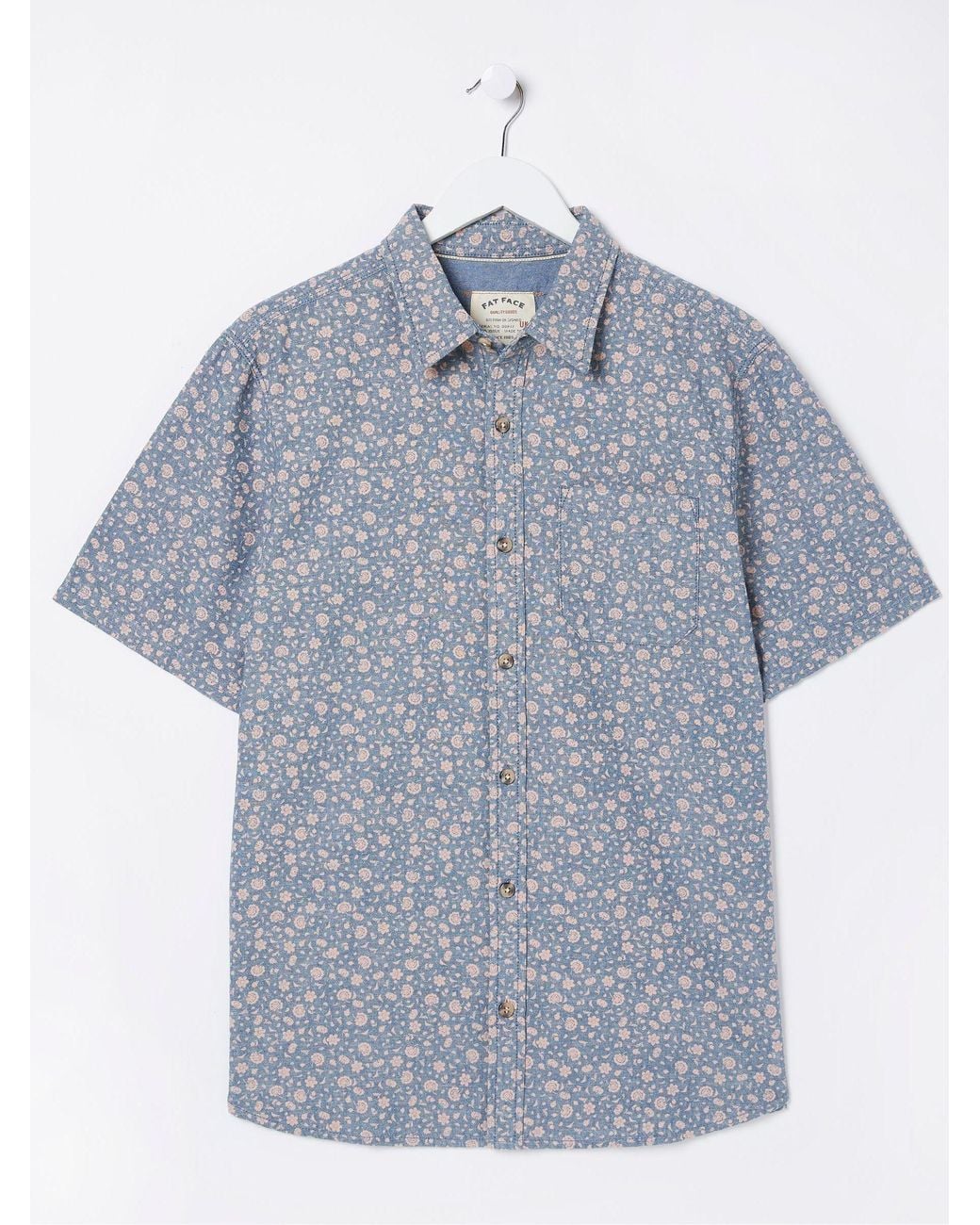 FatFace Blue Floral Print Shirt for men