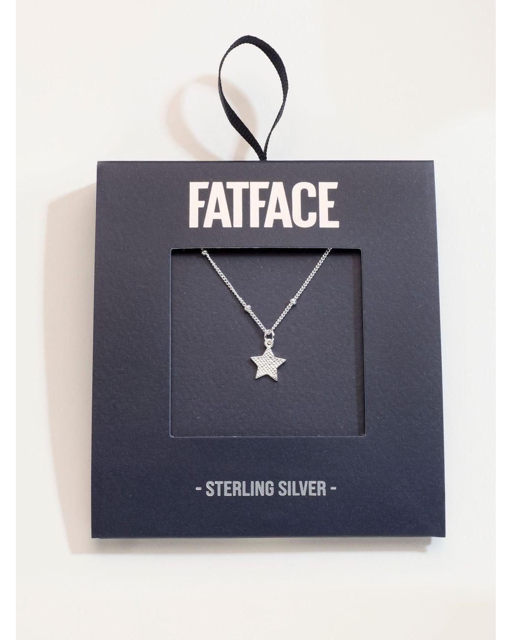 FatFace Natural Fatface Sterling Star Necklace