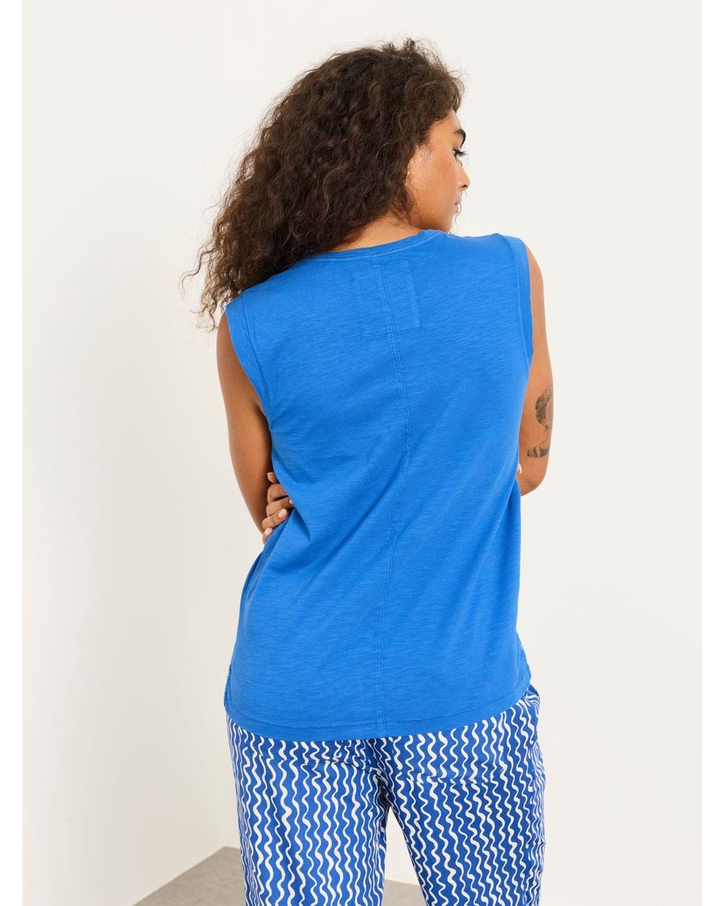 FatFace Blue Tia Jersey Tank