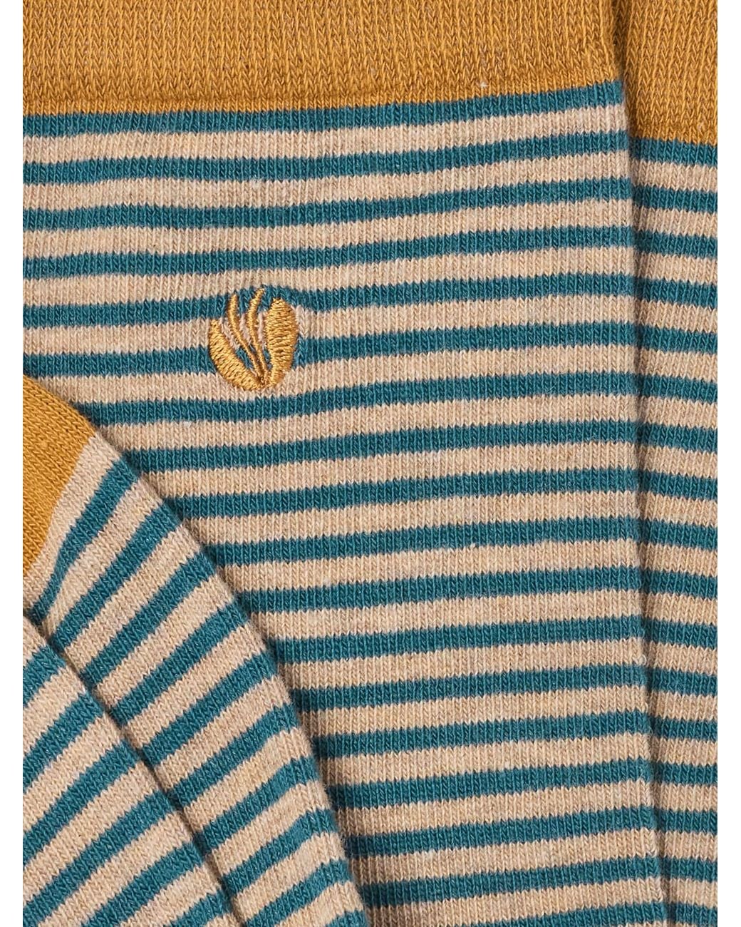 FatFace Yellow Fatface Mustard Striped Socks for men