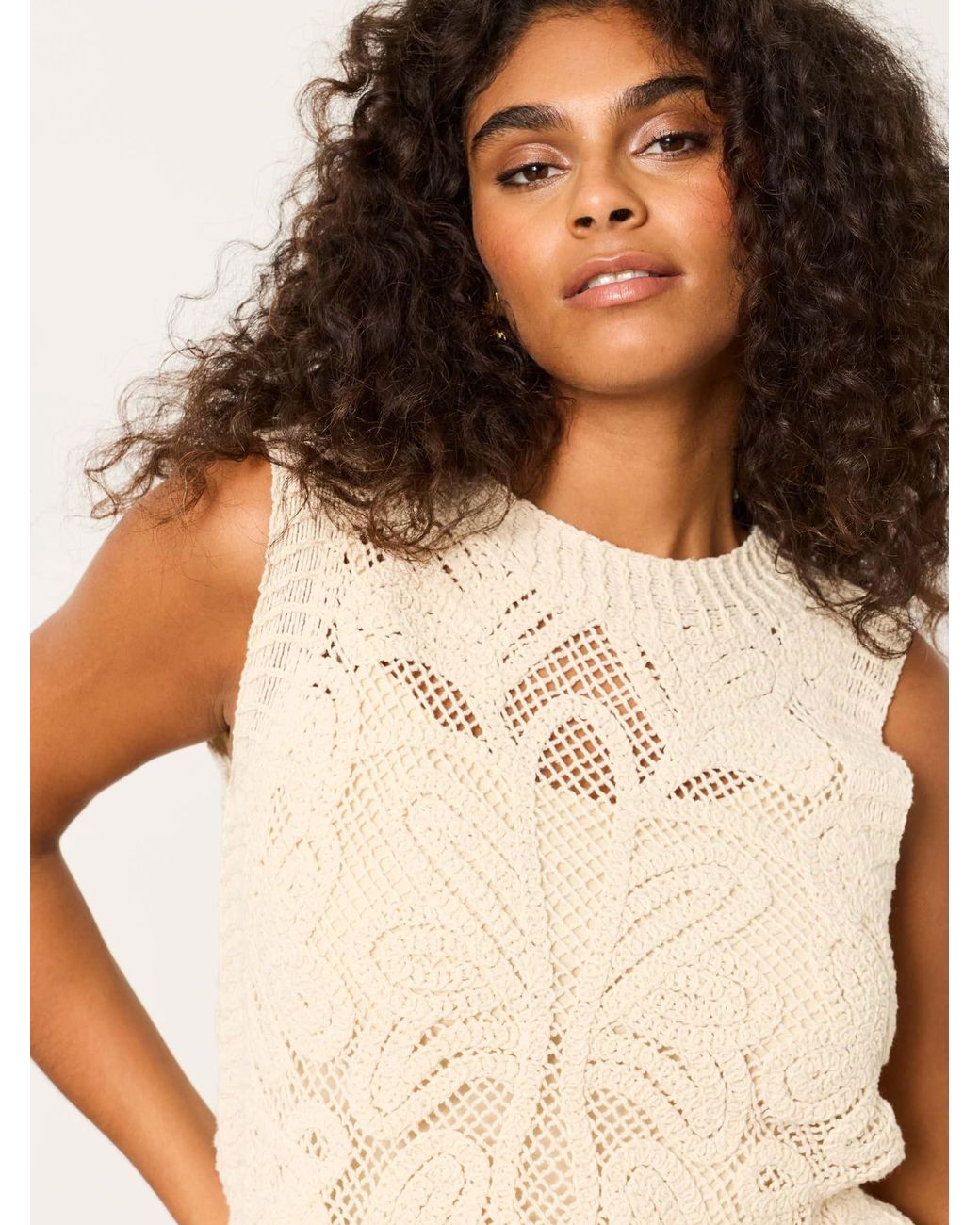 FatFace Natural Fatface Palm Pattern 2-In-1 Tank