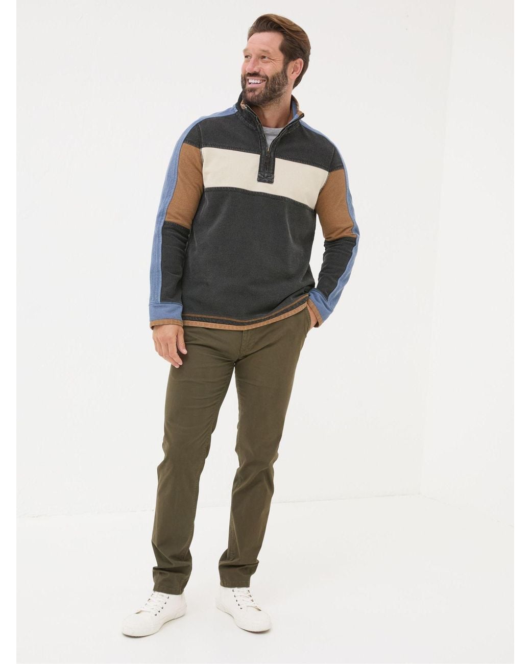 FatFace Green Slim Heyshott Chinos for men