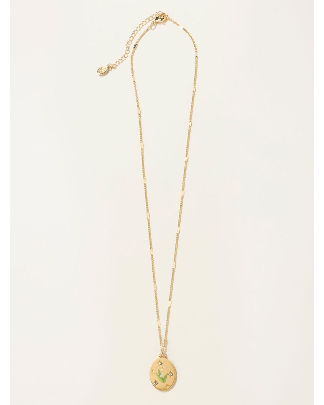 FatFace Natural Fatface May Birth Flower Necklace