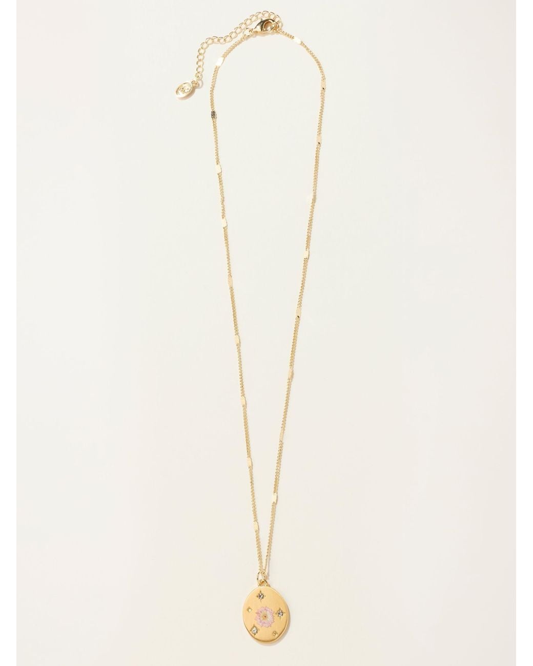 FatFace Natural Fatface November Birth Flower Necklace