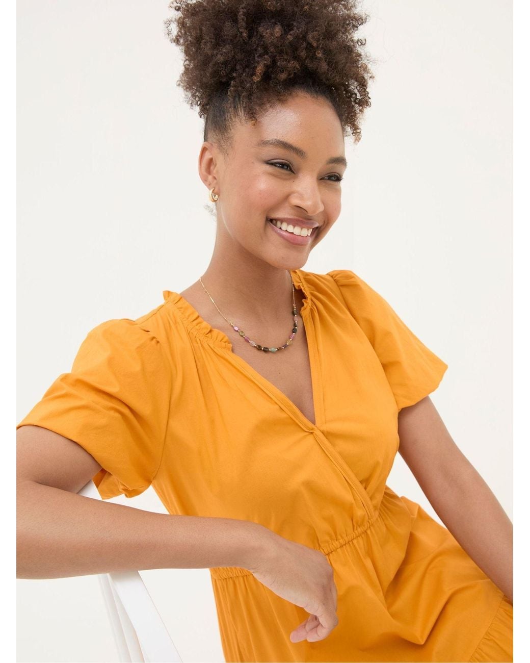 FatFace Orange Aubrey Maxi Dress