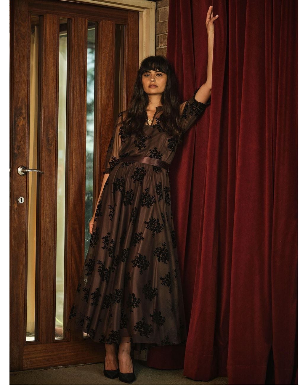 FatFace Brown Tulle Prom Skirt