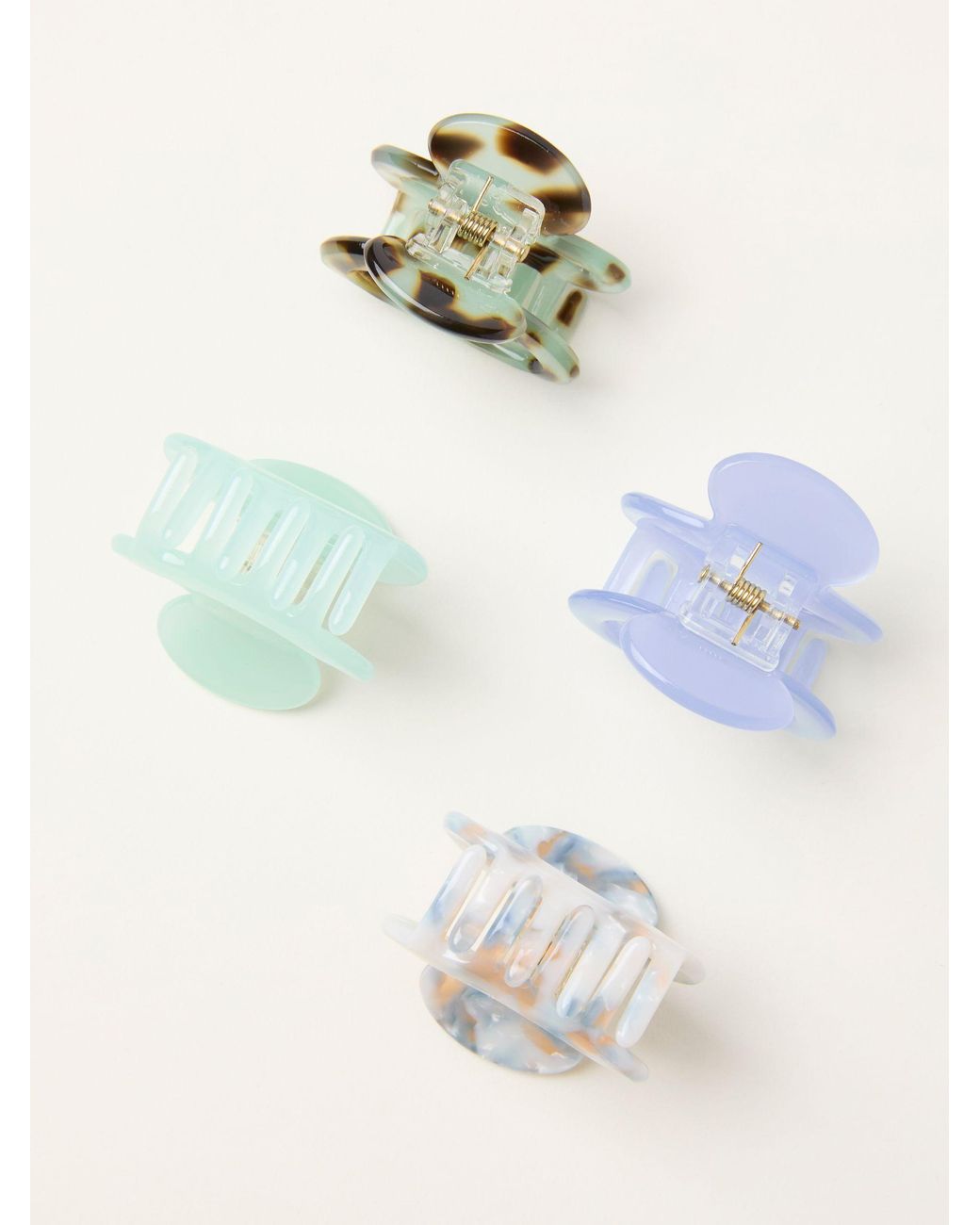 FatFace Blue 4 Pack Oval Clips