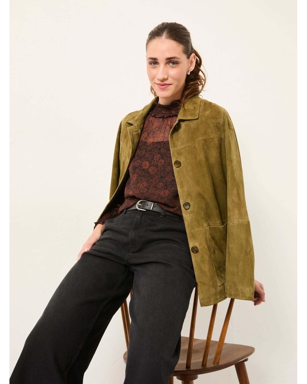 FatFace Brown Jaclyn Blouse