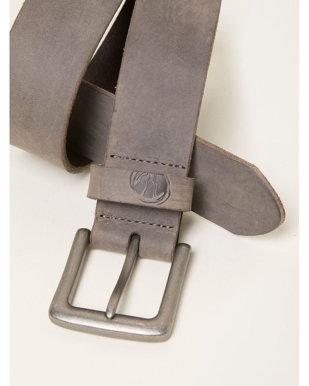 FatFace Gray Fatface Nubuck Belt for men