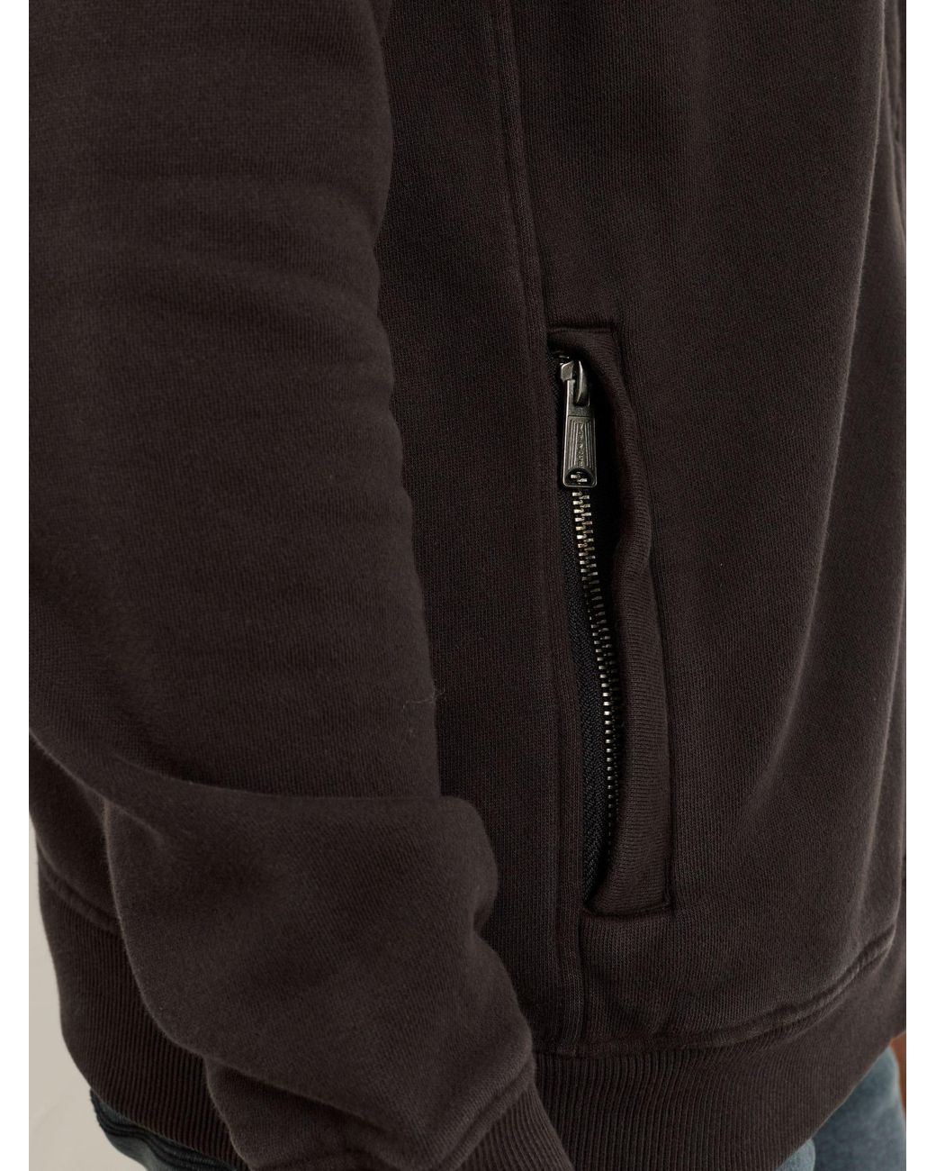 FatFace Black Brooke Zip Through Hoodie for men