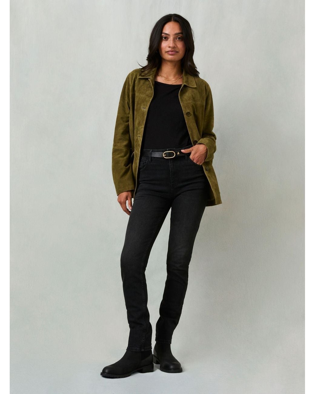 FatFace Black Shenley Slim Jeans