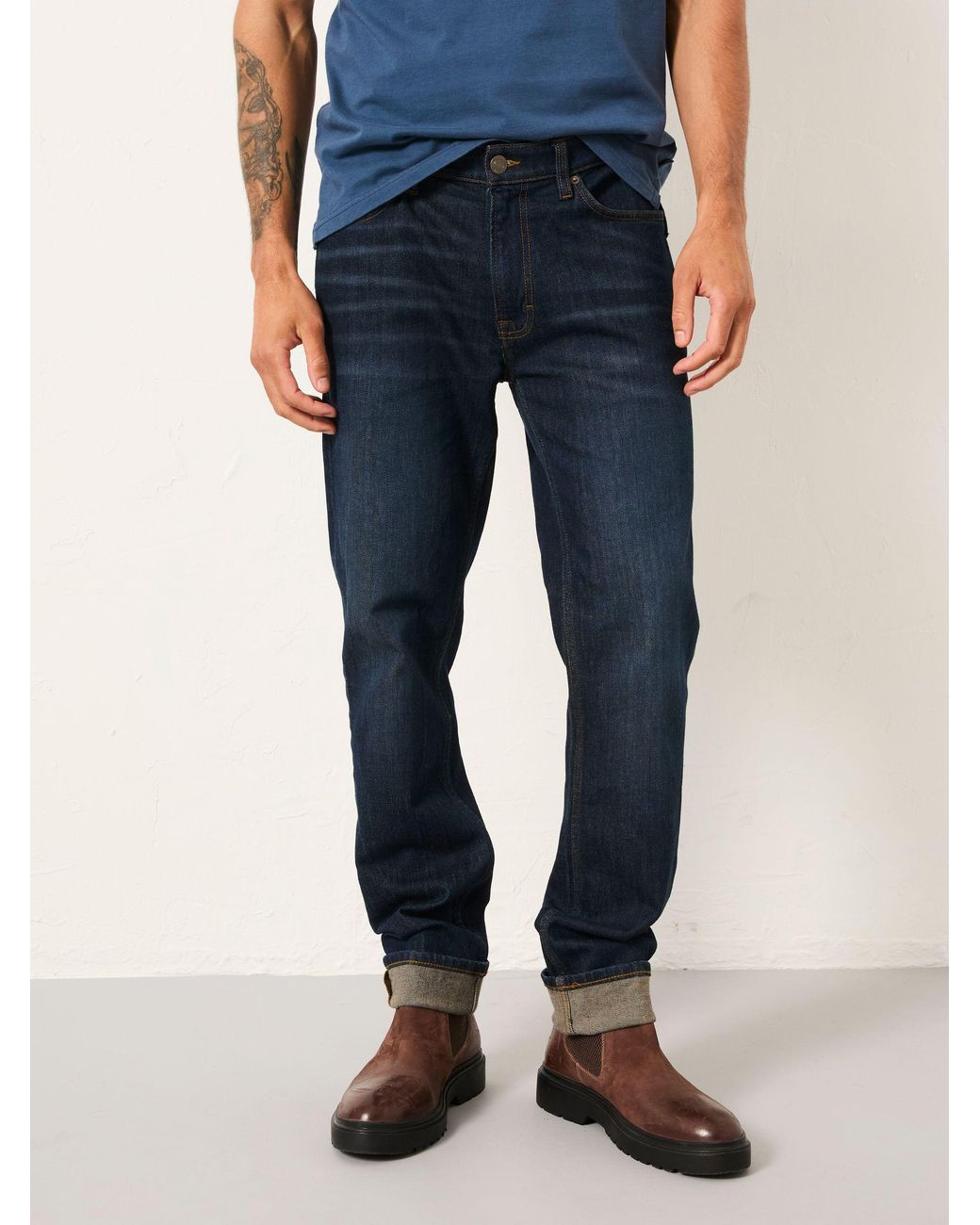 FatFace Blue Slim Fit Jeans for men