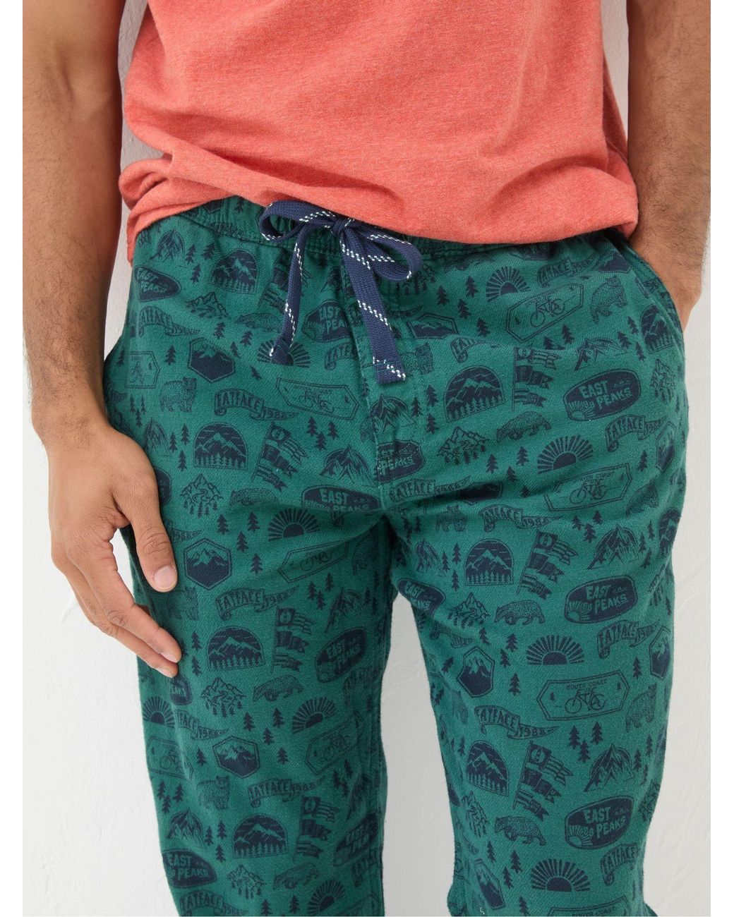 FatFace Red Outdoors Pyjama Bottoms for men