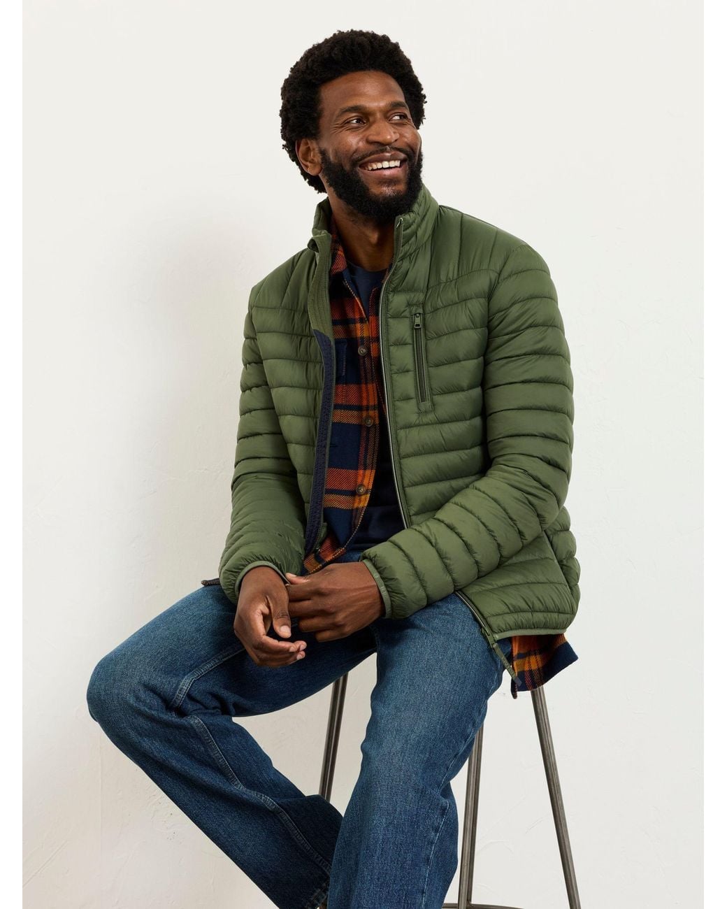 FatFace Green Dartmouth Padded Jacket for men