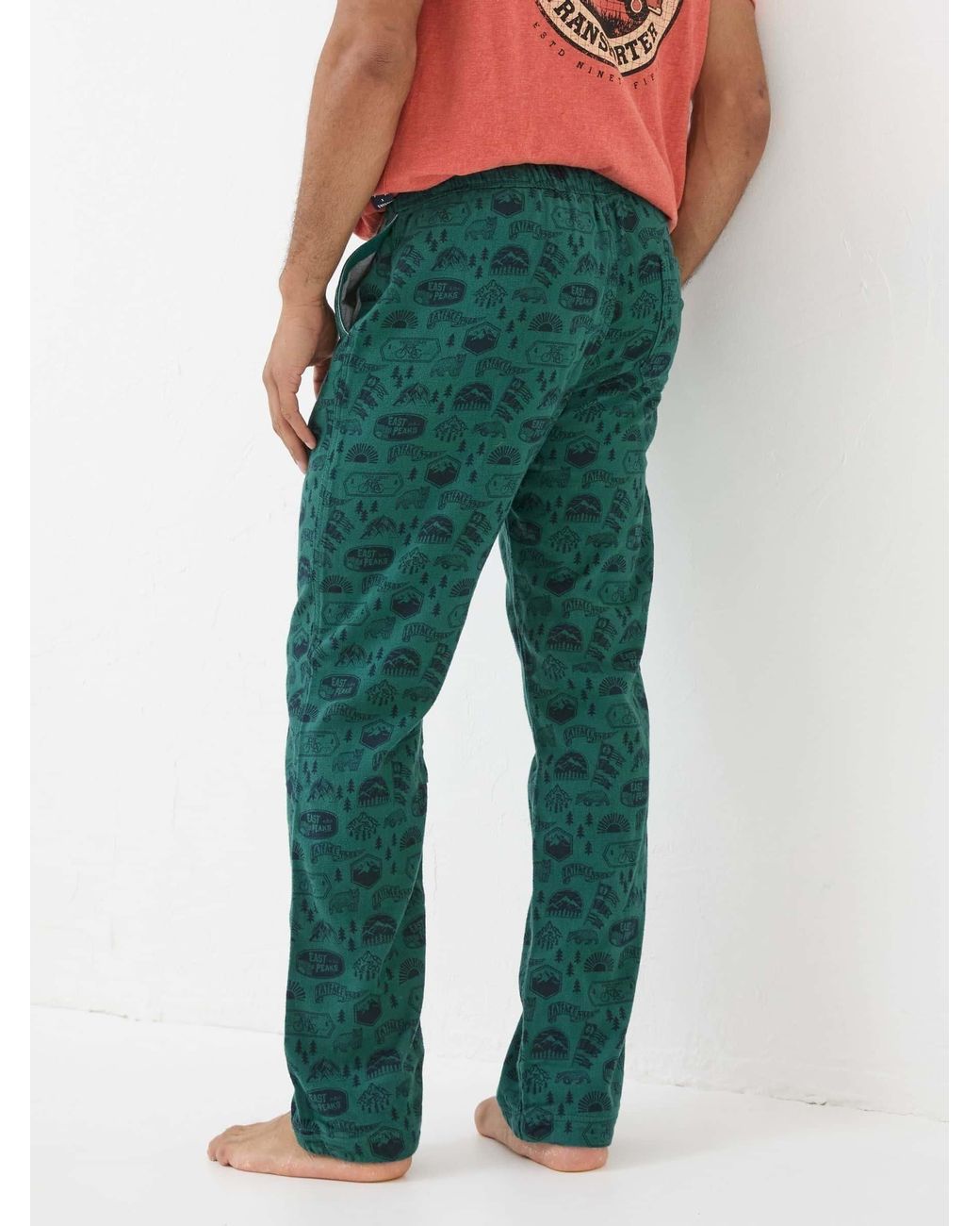 FatFace Red Outdoors Pyjama Bottoms for men