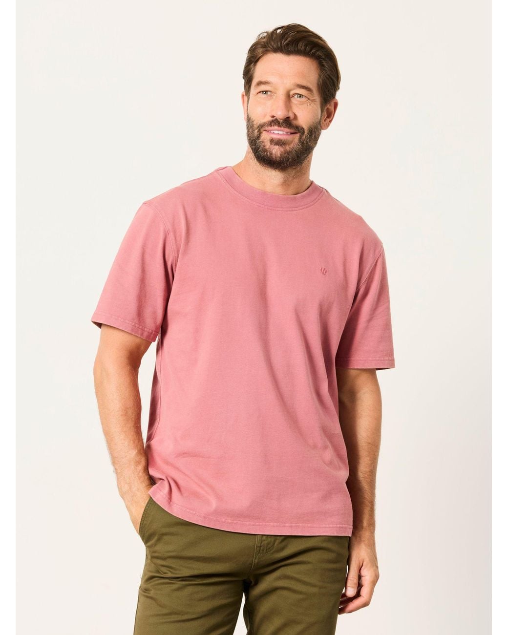FatFace Pink Alton Short Sleeve T-Shirt for men