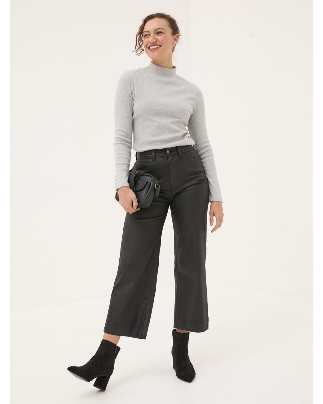 FatFace Gray Dark Skies Keswick Coated Trousers