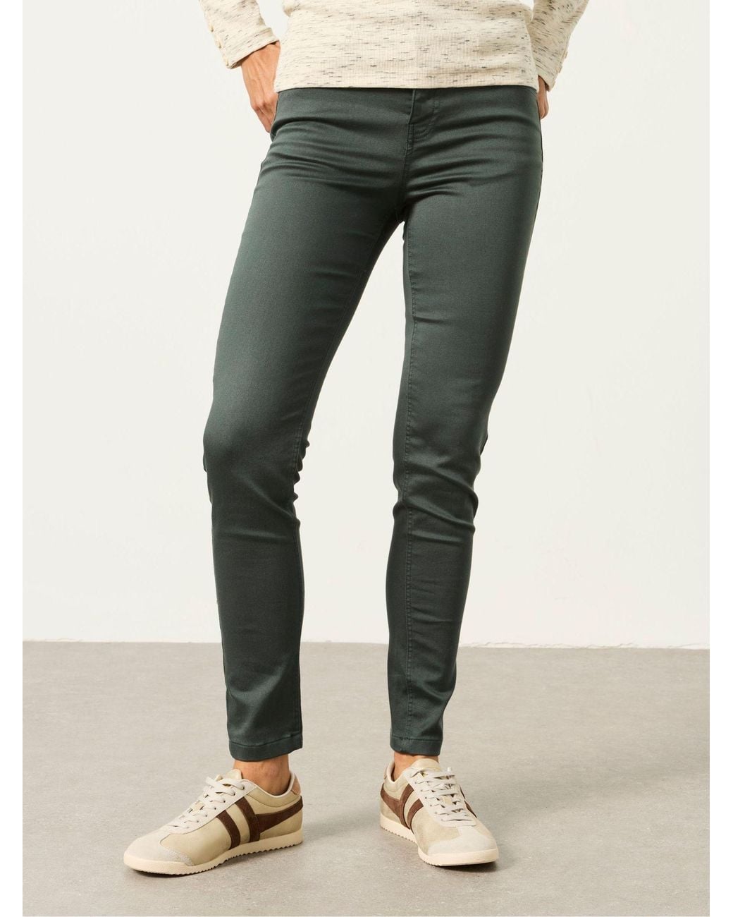 FatFace Green Hayle Five Pocket Jeggings