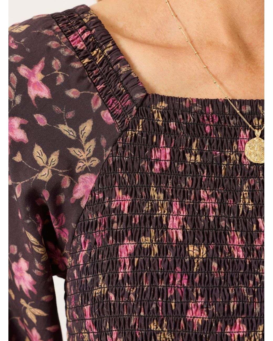 FatFace Purple Adele Petite Midi Dress