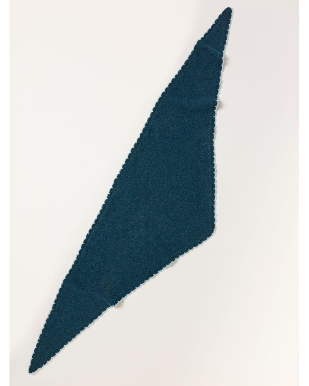 FatFace Blue Fatface Scallop Triangle Scarf