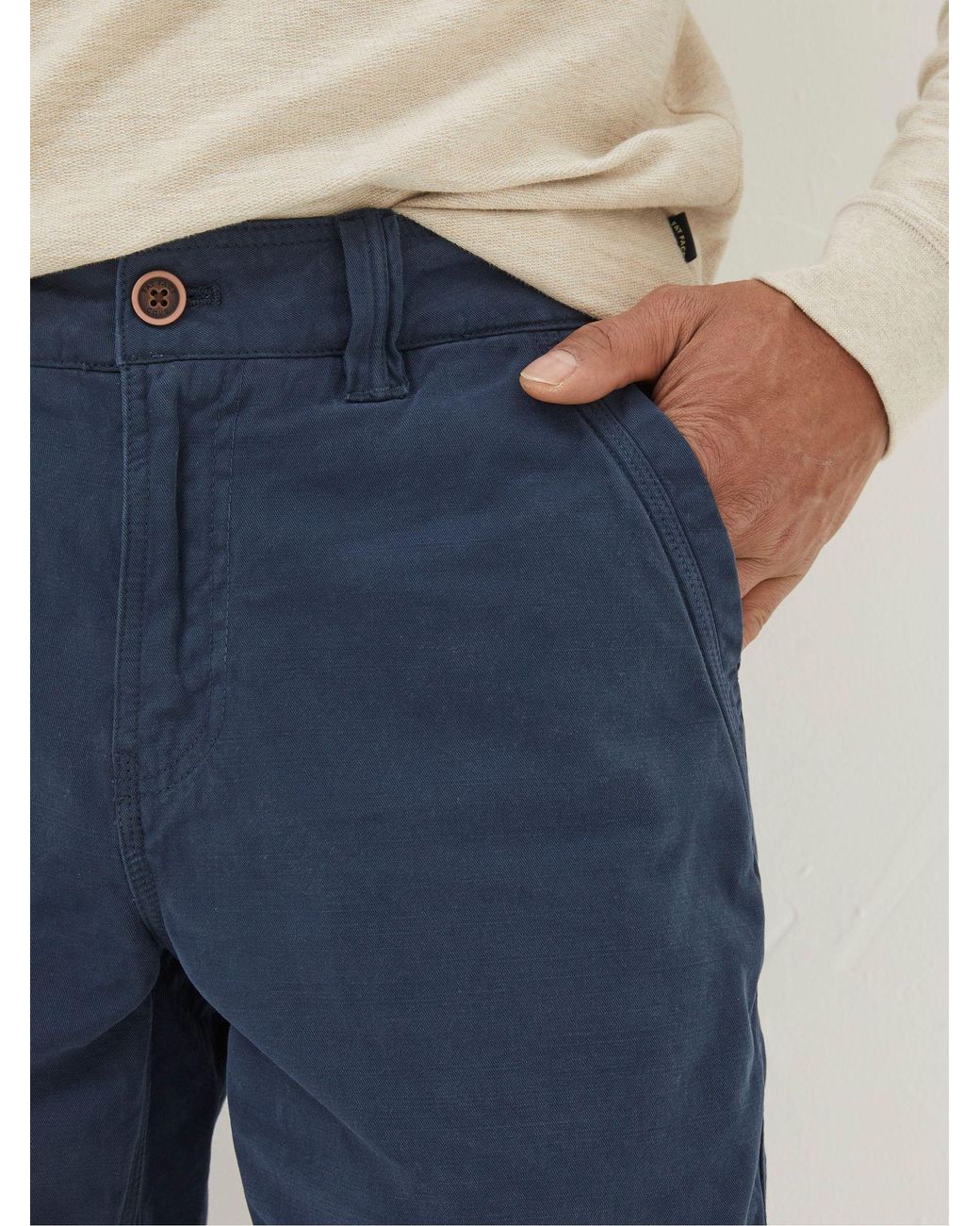 FatFace Blue Cove Flat Front Shorts for men