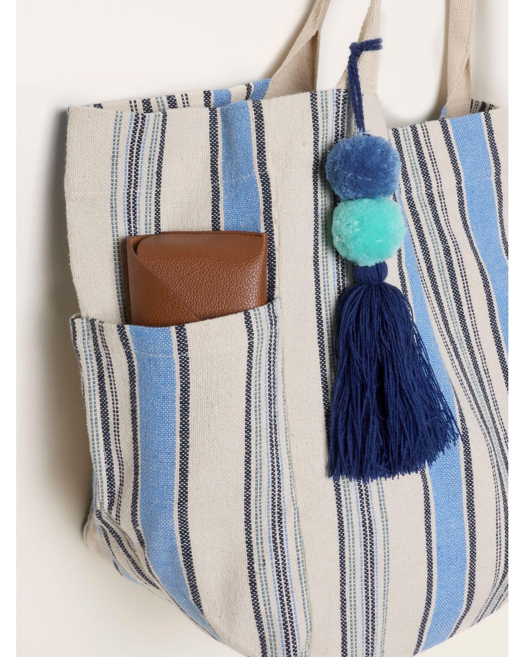FatFace Blue Stripe Tote Bag