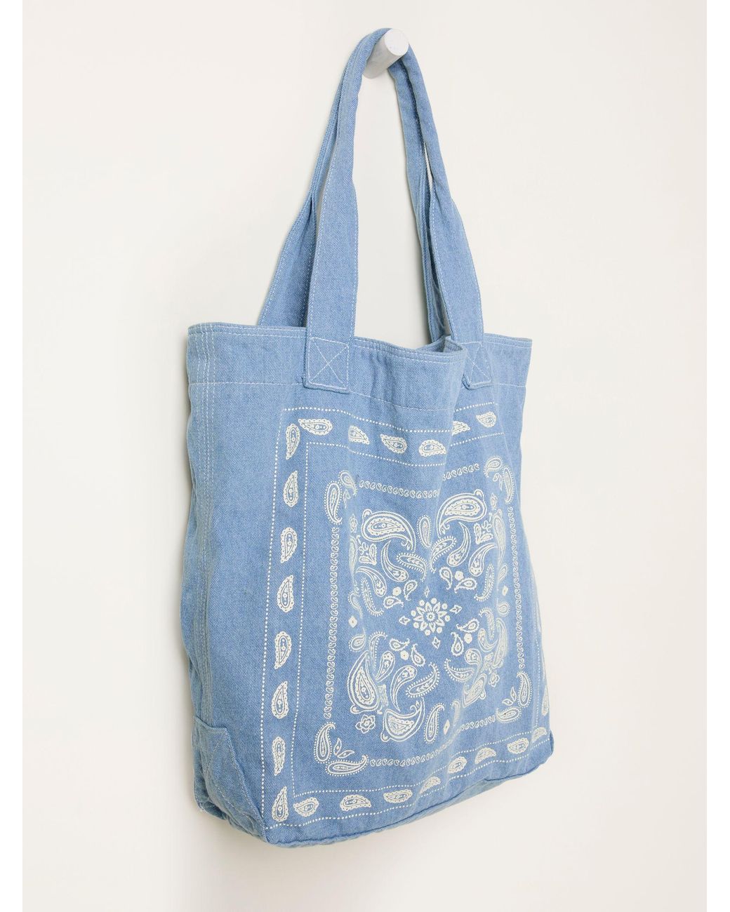 FatFace Blue Bandana Print Tote Bag