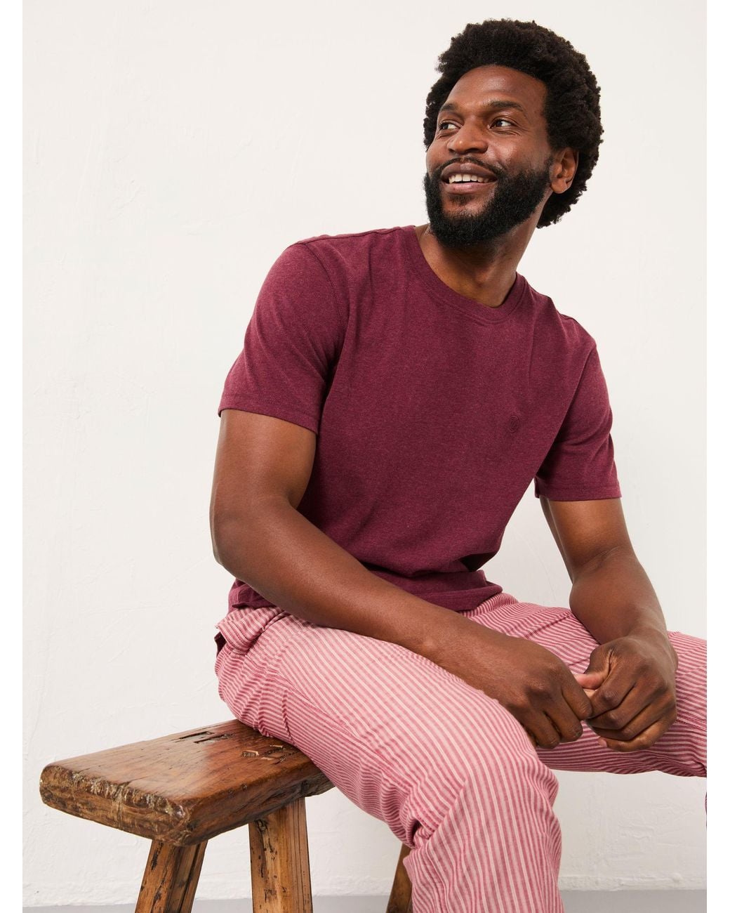 FatFace Pink Lulworth Short Sleeve T-Shirt for men