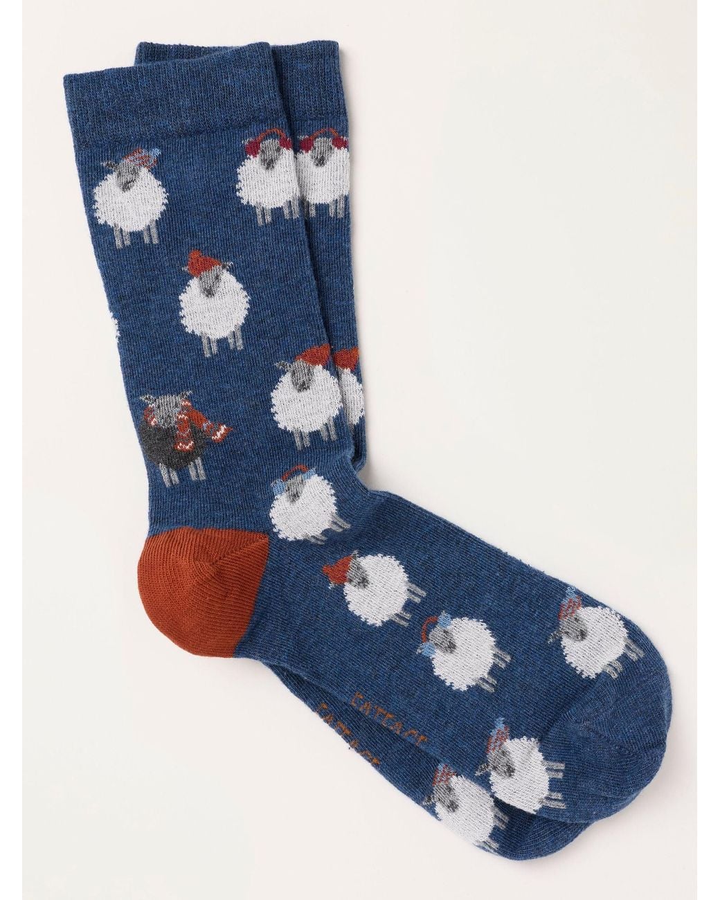FatFace Blue Sheep Socks for men