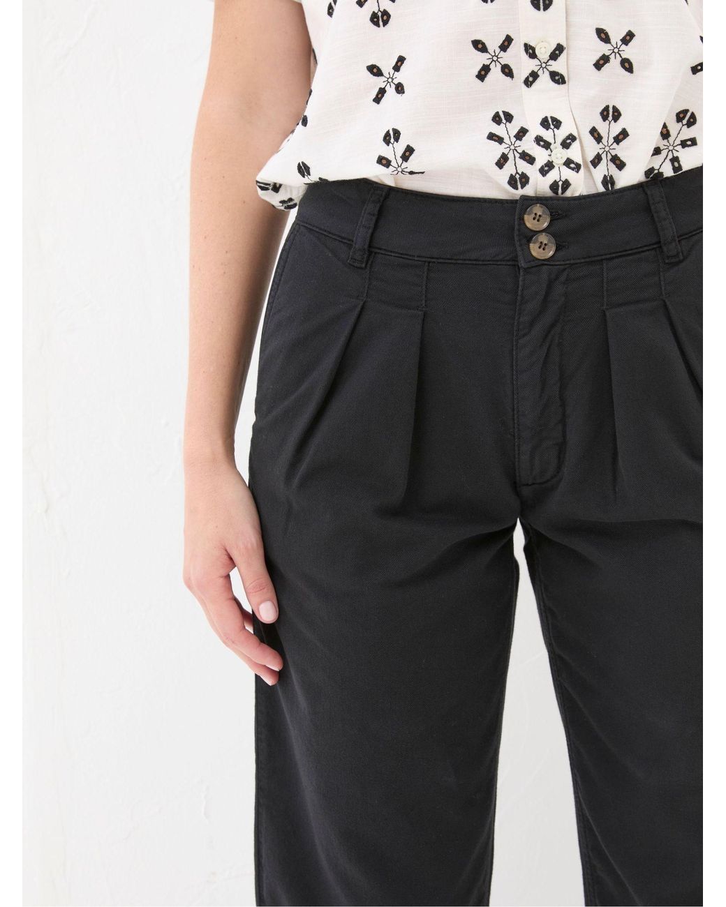 FatFace Black Neva Twill Chino Trouser