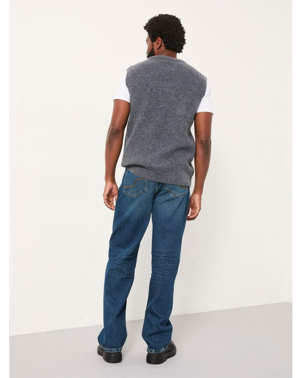 FatFace Blue Loose Fit Jeans for men