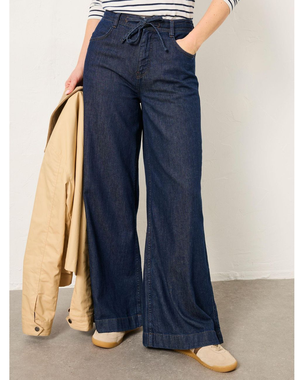 FatFace Blue Amberley Wide Leg Jeans