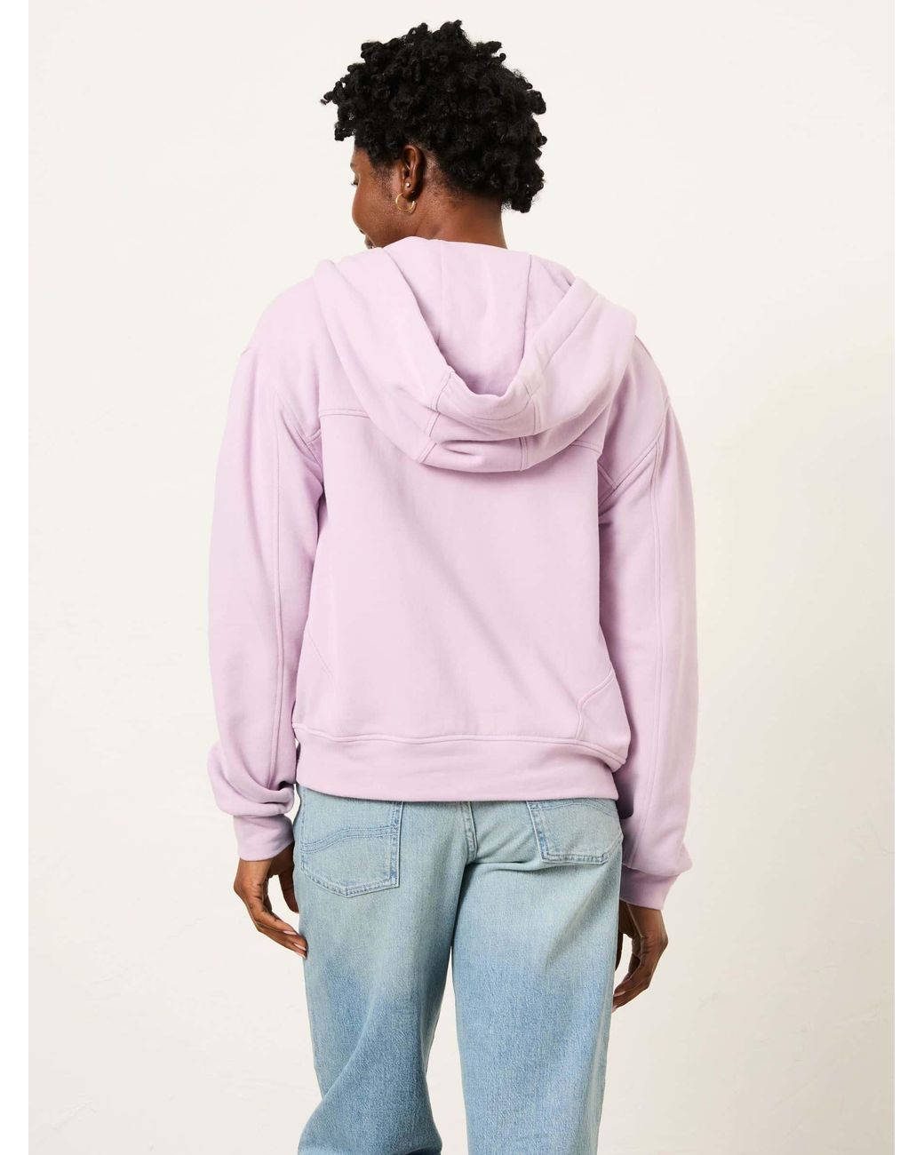 FatFace Pink Flora Zip Through Hoodie