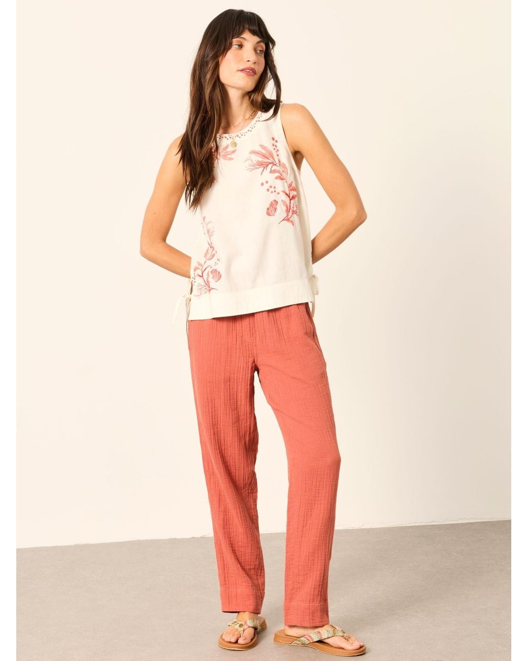 FatFace Orange Charlie Tapered Trousers