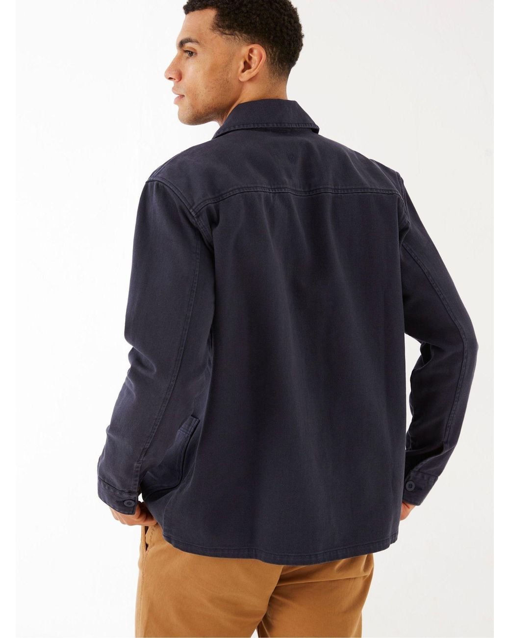 FatFace Blue Worker Jacket for men