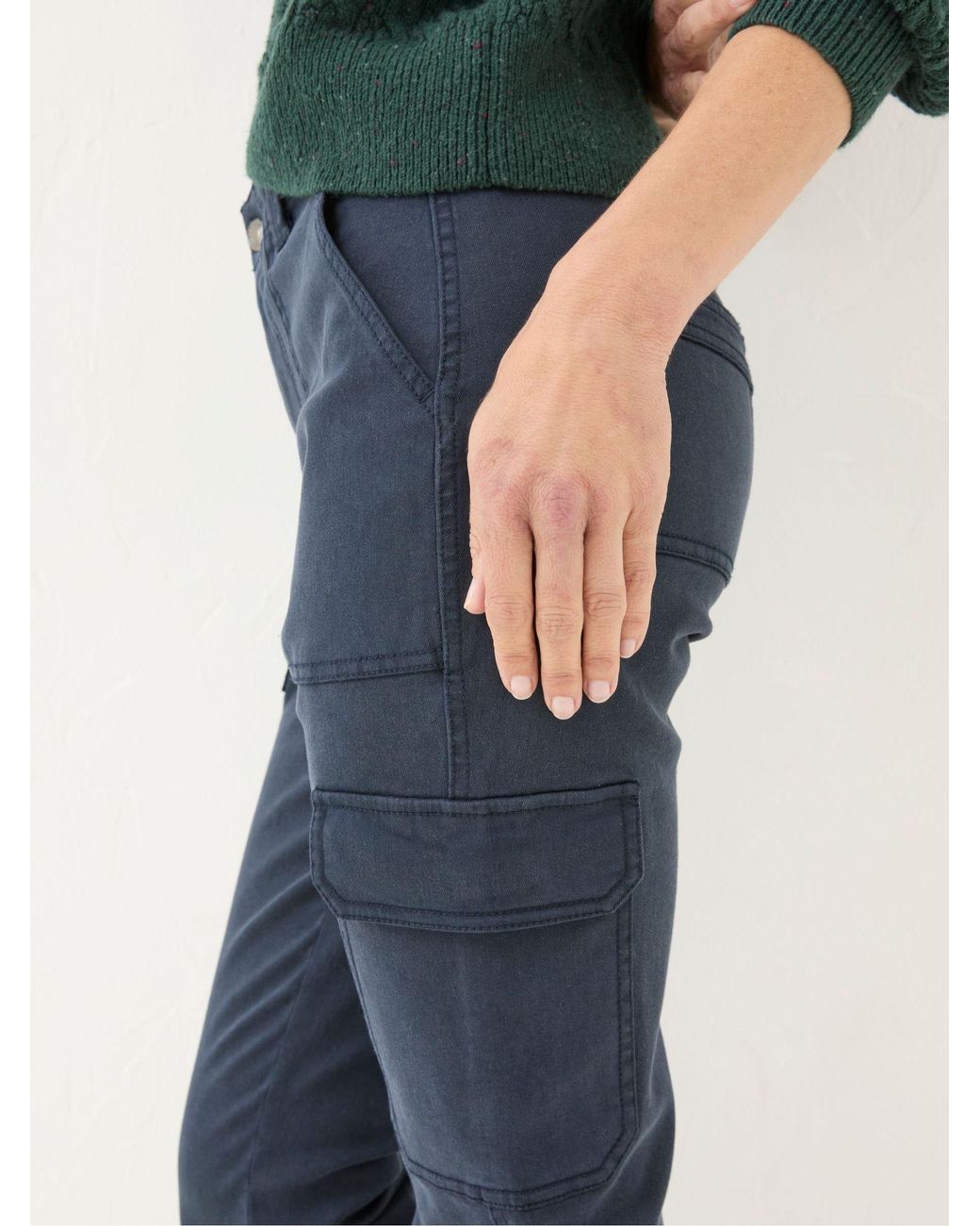 FatFace Blue Hythe Cargo Trousers