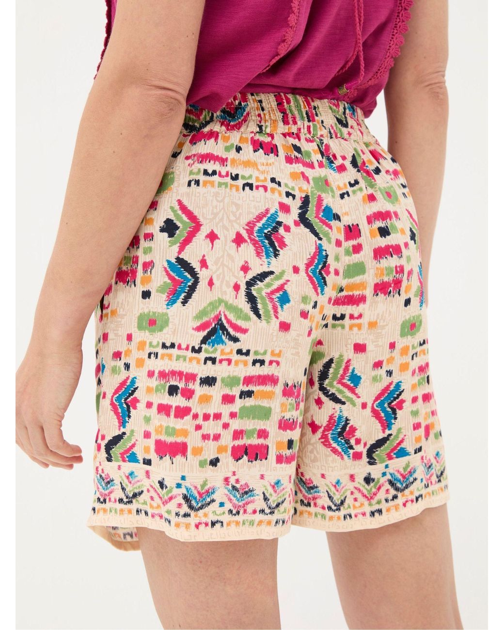 FatFace Pink Faye Trail Marks Shorts