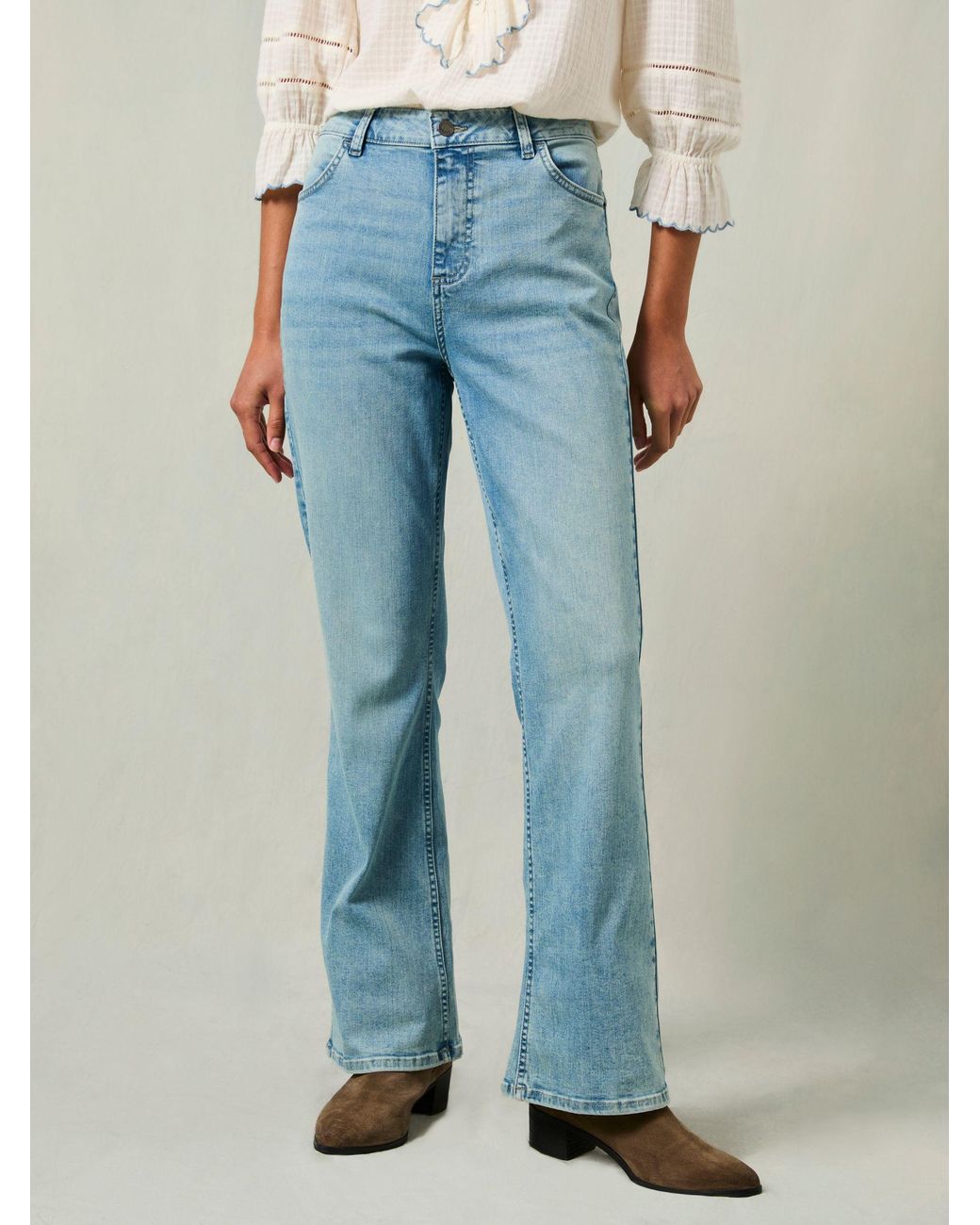 FatFace Blue Katrine Skinny Bootcut Jeans