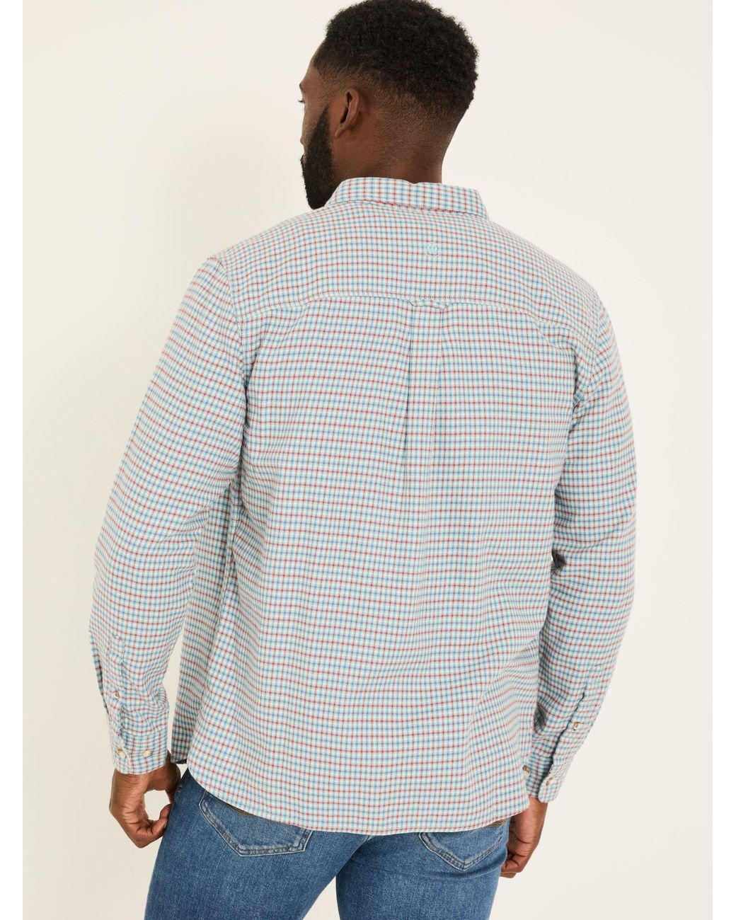 FatFace Blue Bath Long Sleeve Check Shirt for men